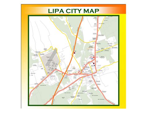 lipa batangas district|Lipa City Map .
